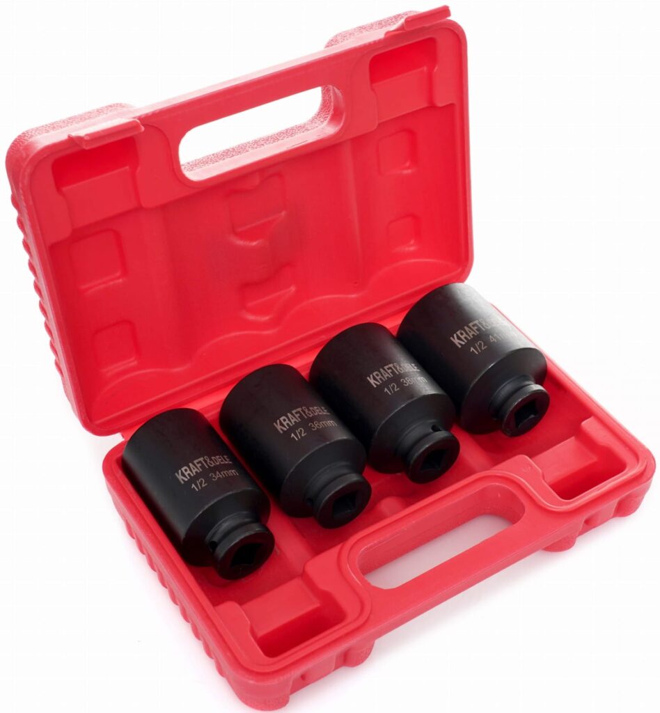 KRAFT&DELE 1/2" 6-kant löökpadrunite komplekt 4 tk, 34–41 mm KD11754