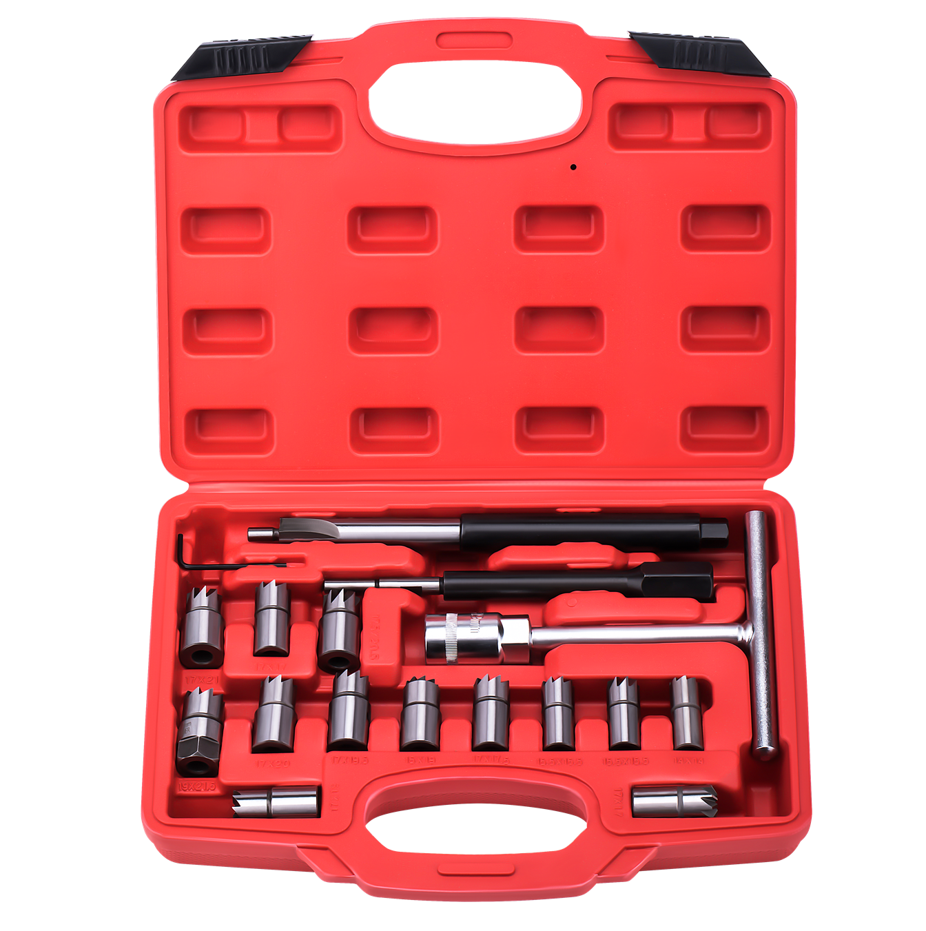 Pihustipesade puhastusfreeside komplekt, 17-osaline KD12504
