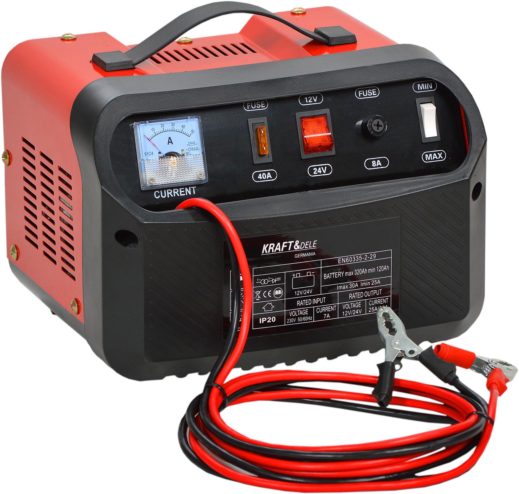 KRAFT&DELE autoakulaadija 12/24 V 40 A akudele 100–300 Ah KD1909