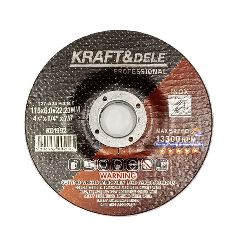 KRAFT&DELE metalli lõikeketas 115 × 6,0 × 22,23 mm KD1992 – 10 tk komplekt