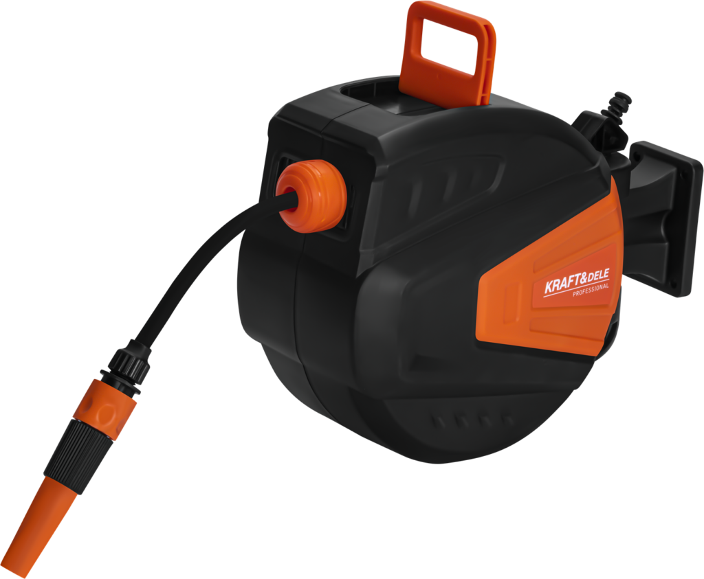 Automaatne seinale paigaldatav aiavoolikukerija 10 m + 1 m 5/16" KD2150