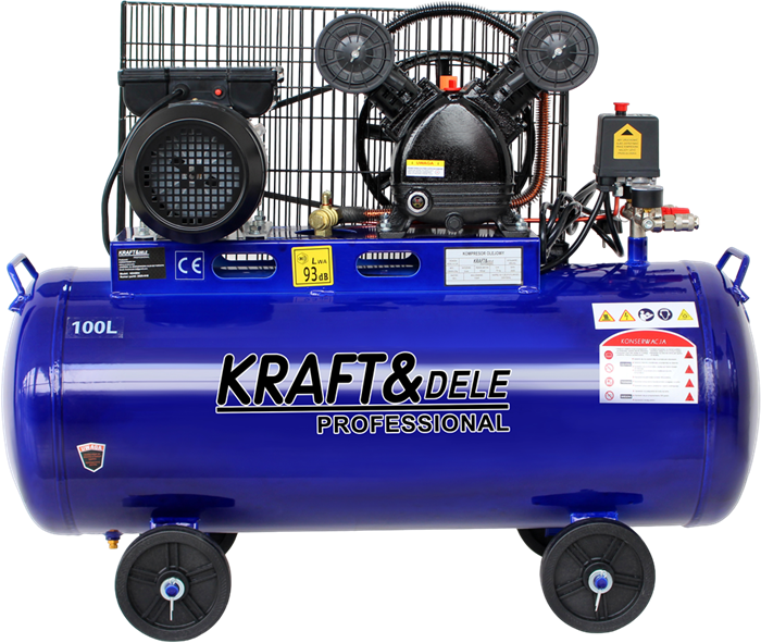 KRAFT&DELE 2-kolviline õlikompressor 100 l 230 V KD4054