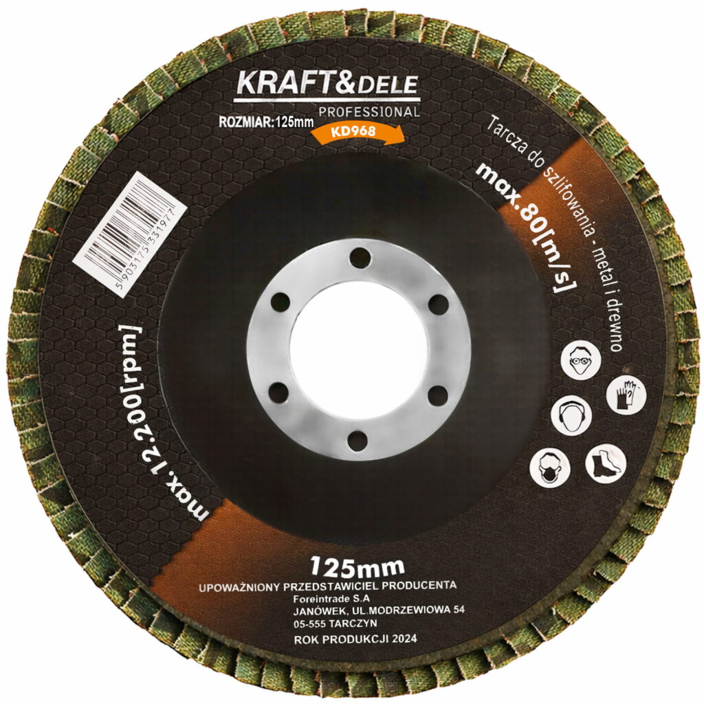 125mm lamellketas P100 KD968 – 10 tk komplekt