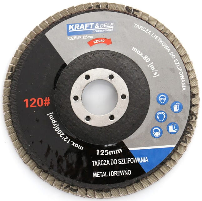 KRAFT&DELE lamellketas 125 mm P120 KD969 – 10 tk komplekt