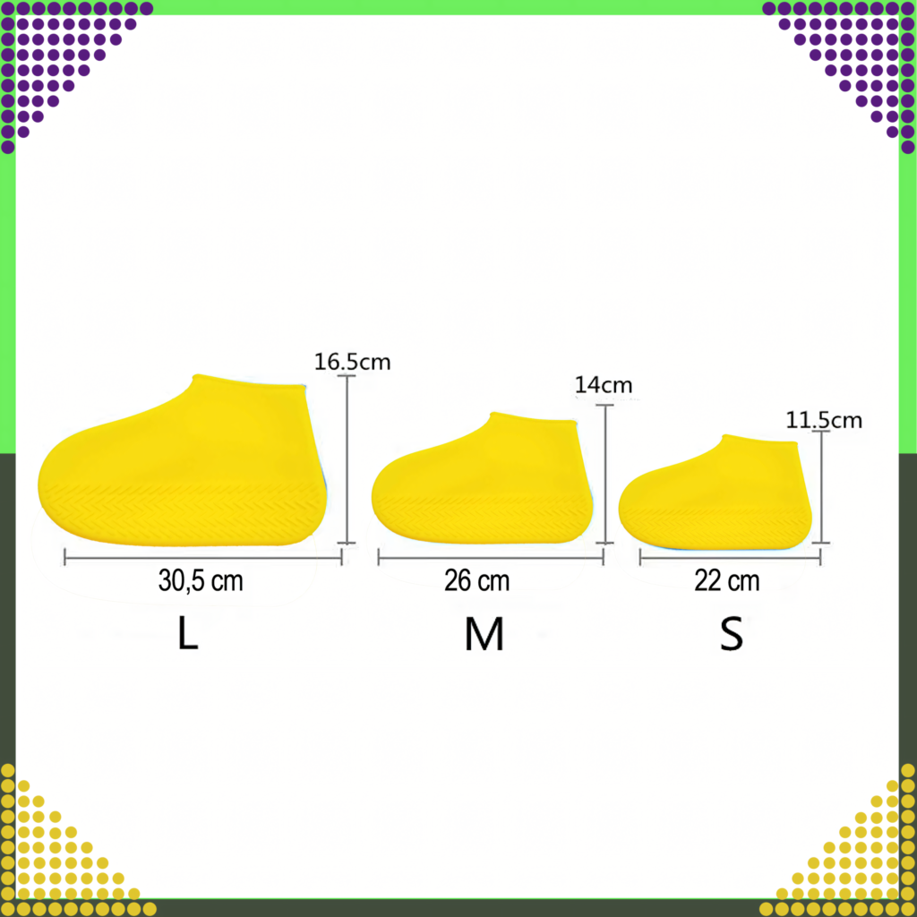 Veekindlad libisemisvastased silikoonist jalanõukatted, suurus S RC-K-1311