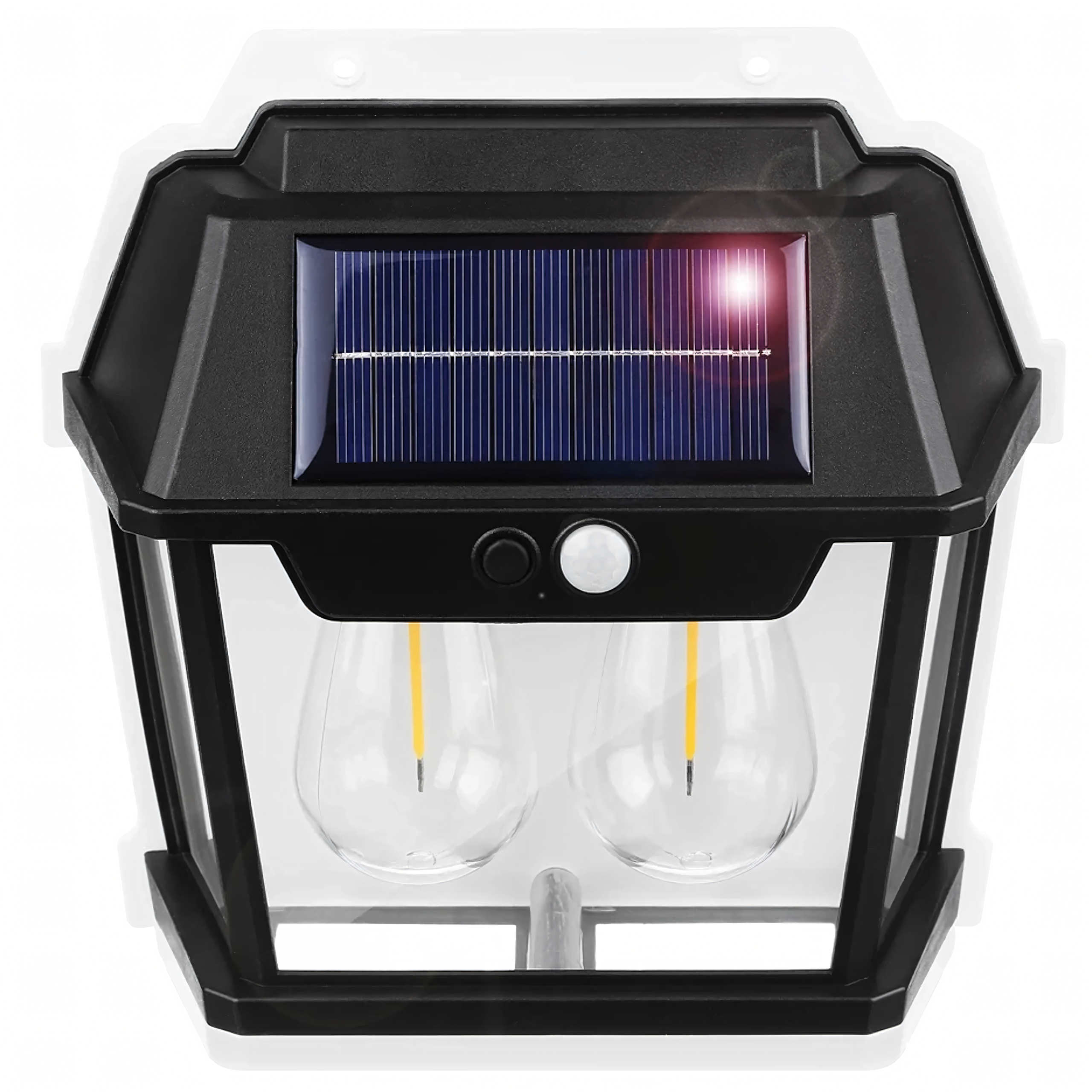 Kahekordne LED-päikeseenergia seinavalgusti liikumisanduriga RC-K-2204