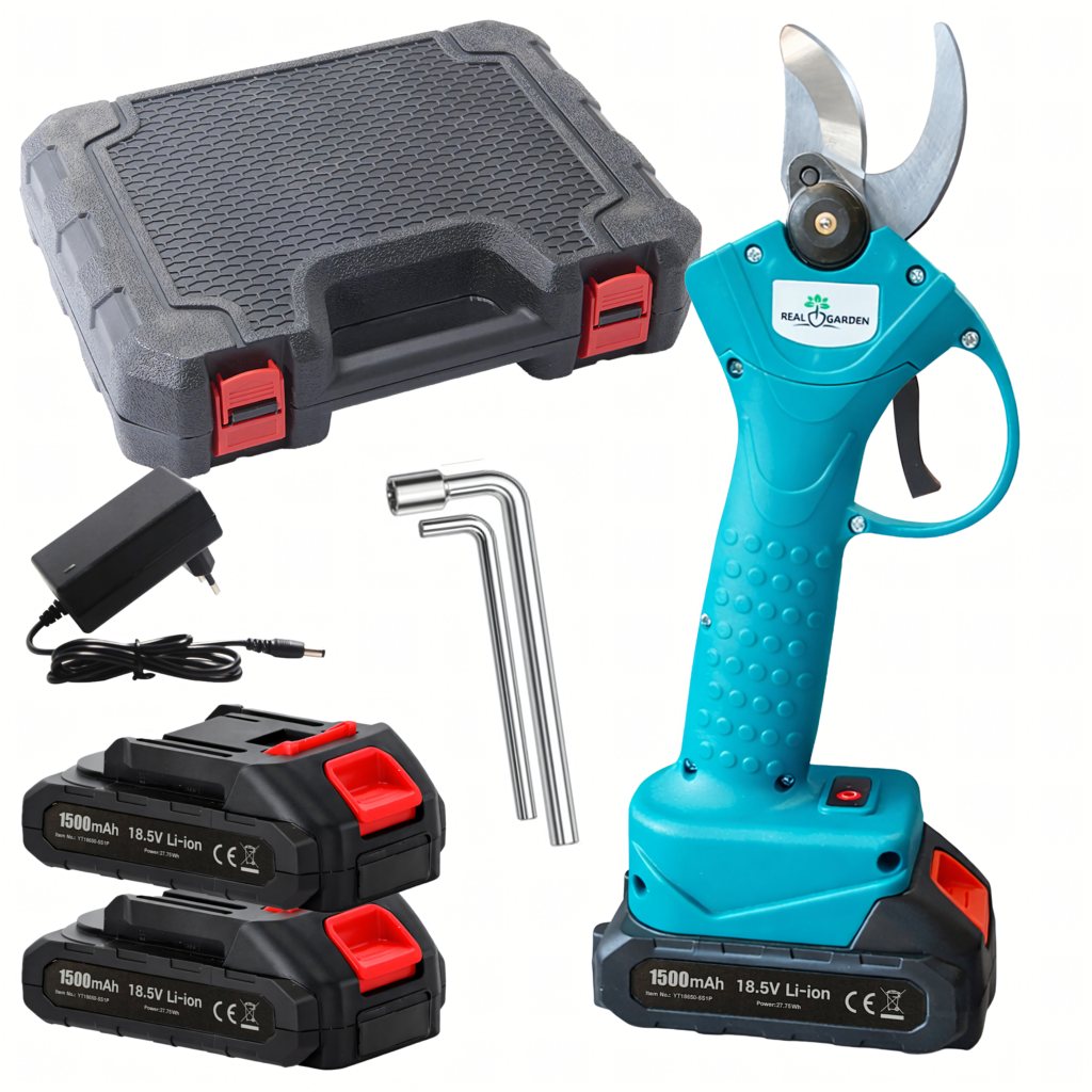 Juhtmeta elektrilised aiapügamiskäärid kahe akuga RC-K-2304-15089