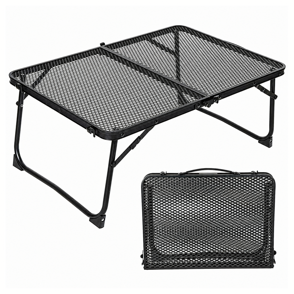 Kaasaskantav kokkupandav alumiiniumist matkalaud 60 × 40 cm RC-K-2347