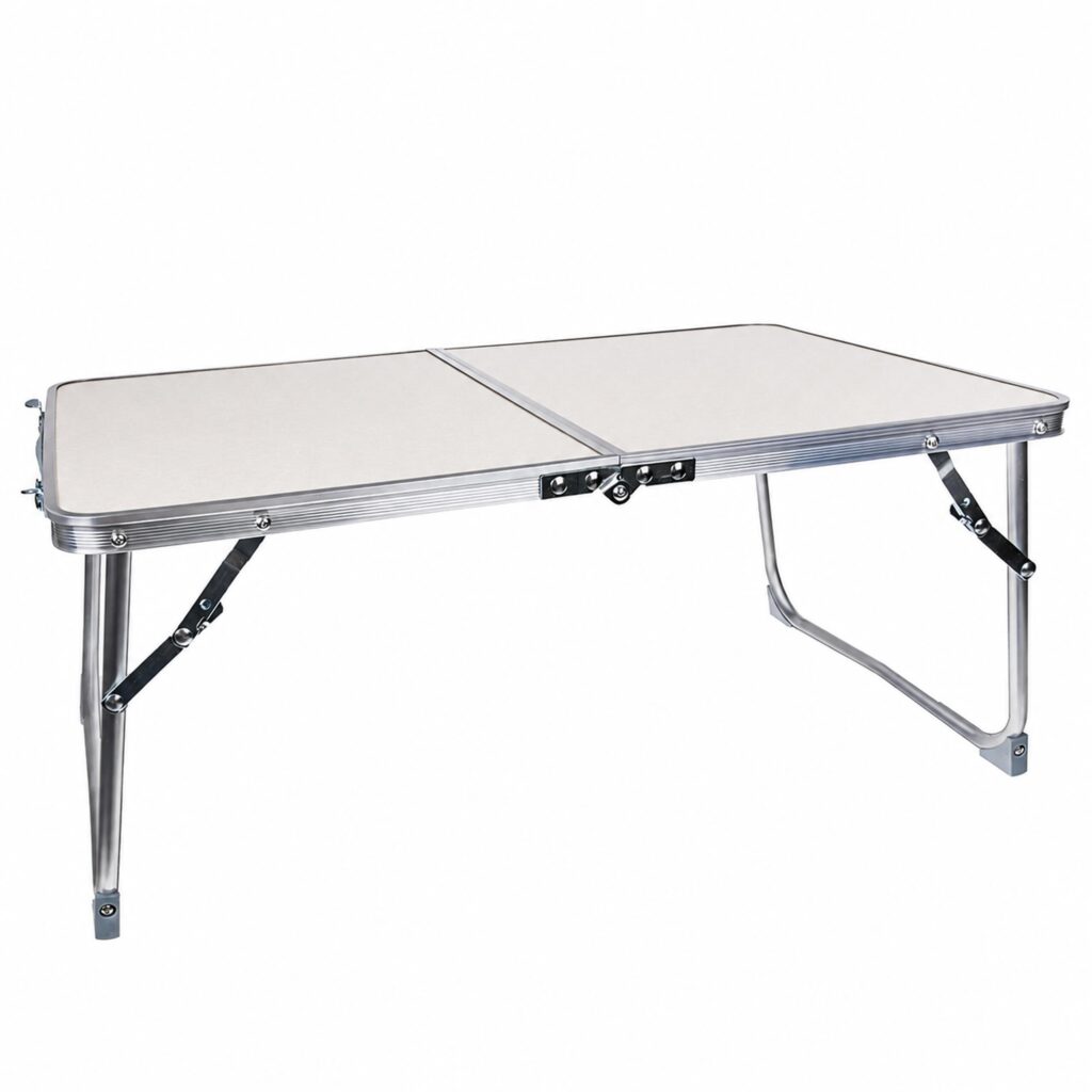 Kaasaskantav kokkupandav alumiiniumist matka- ja kalastuslaud 61 × 41 cm RC-K-2393
