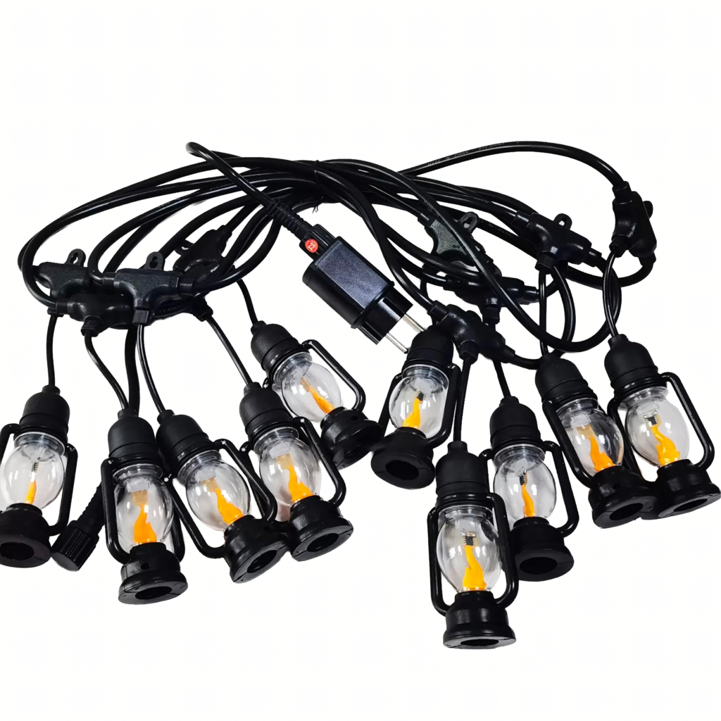 LED-dekoratiivvalguskett 10 laternaga, 10 cm, 5 m RC-K-438