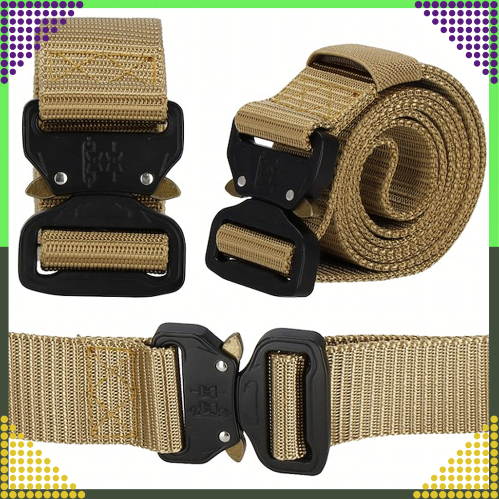Tactical Military Survival Nylon Belt with QR Buckle 120 cm
