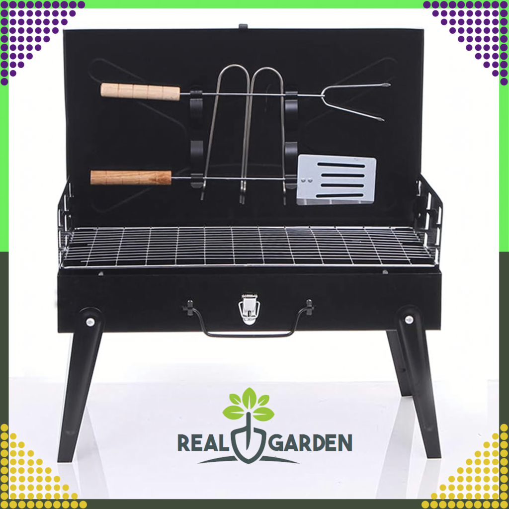Kaasaskantav kokkupandav söegrill grilltarvikute komplektiga RC-K-934