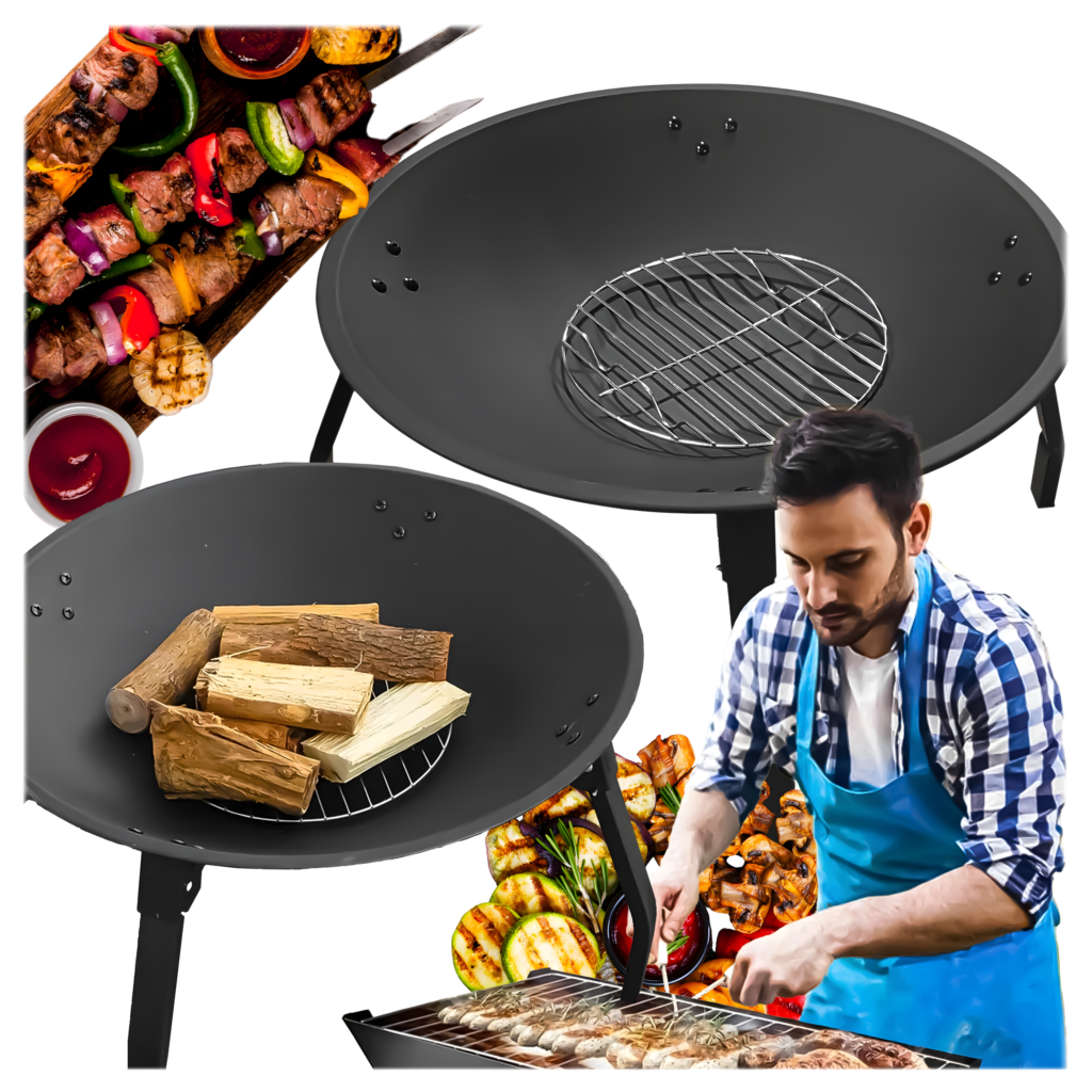 Brilla suur mustast terasest aiatulease 55 cm RC-K-944