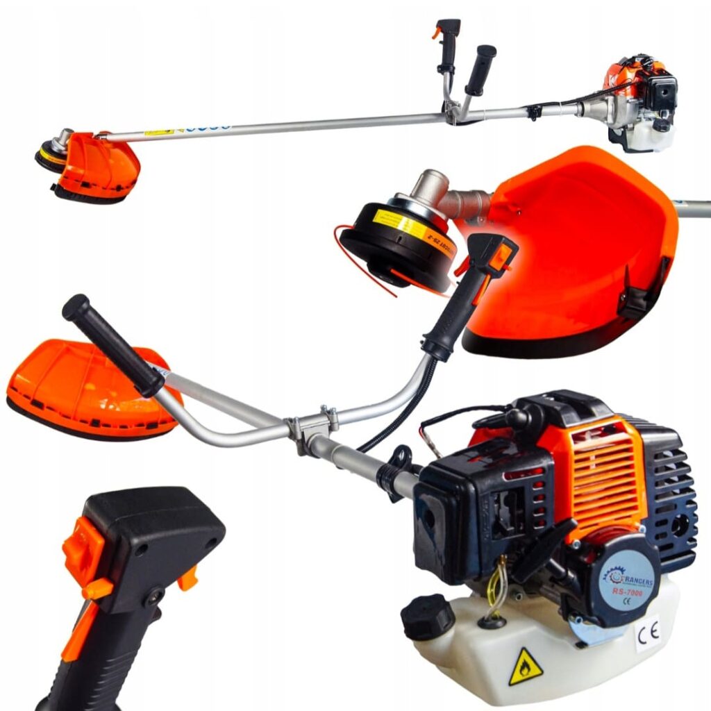 RANGERS bensiinimootoriga võsalõikur ja jõhvtrimmer 52 cm³ 6,1 hj RS-7000