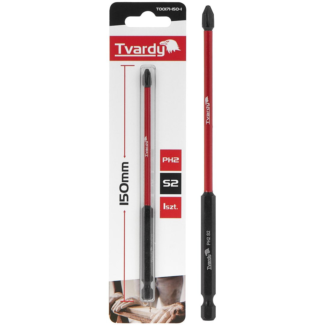Löökkruvikeeraja otsik PH2 150 mm S2 – 3 tk komplekt