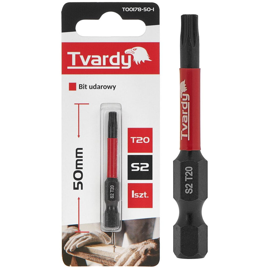Löökkruvikeeraja otsak T20, 50 mm, S2 – 5 tk komplekt