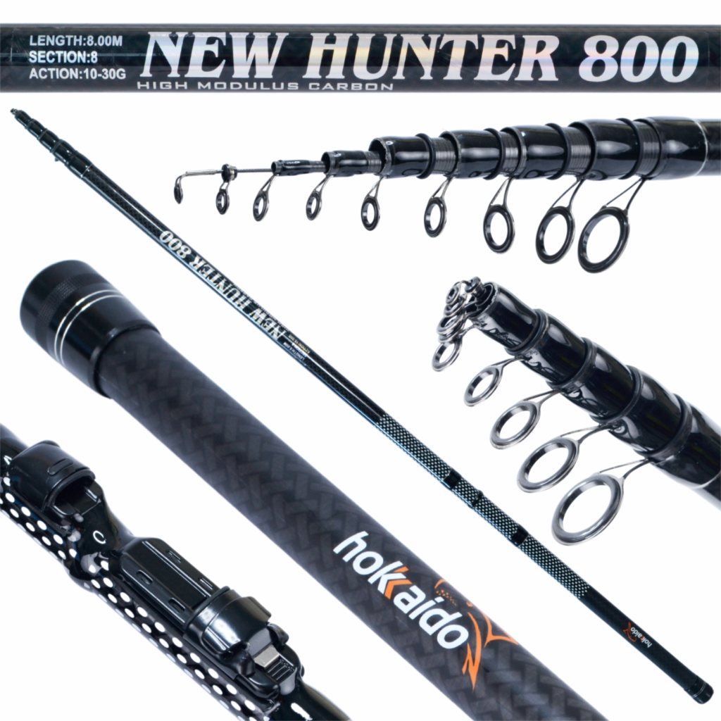 Hokkaido New Hunter 8 m kõrgmoodul-süsinikkiust õngeritv W11163