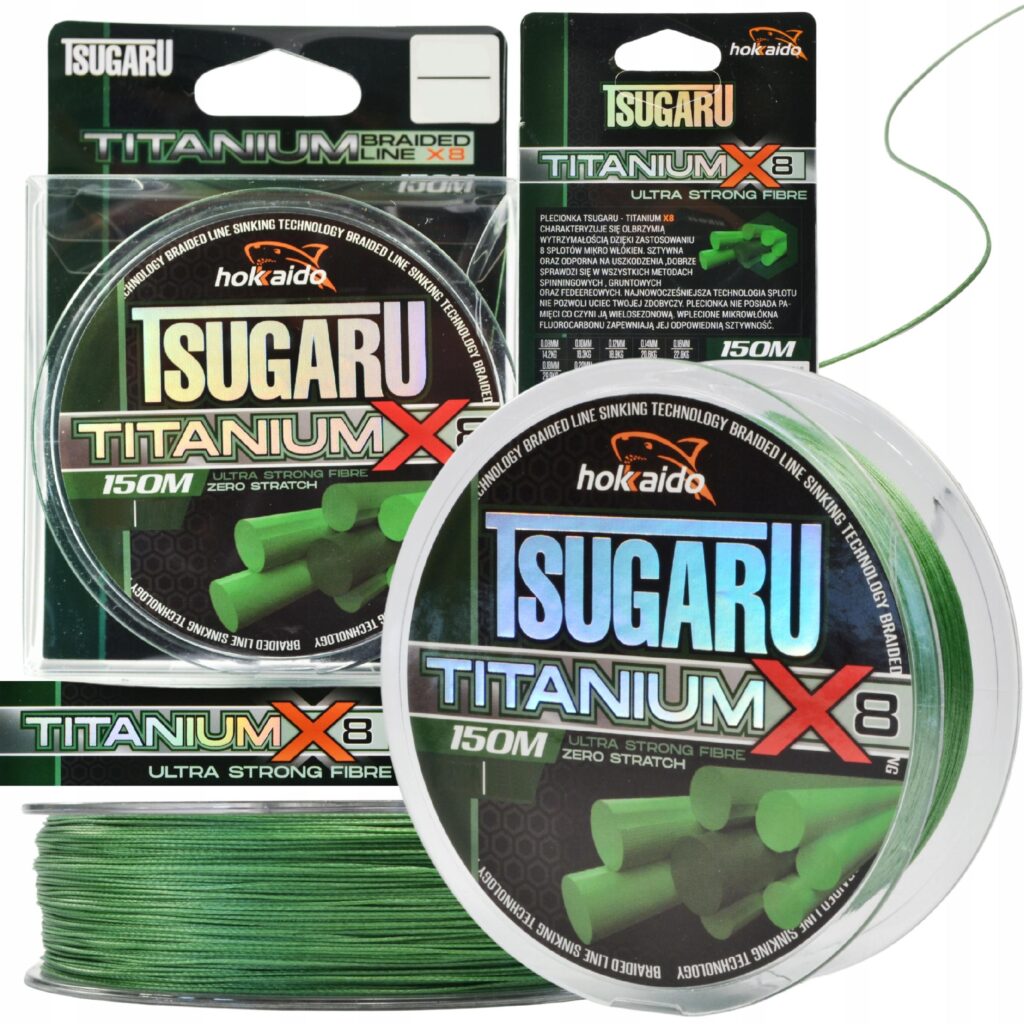TITANUM X8 Hokkaido punutud nöör 0,12 mm 18,9 kg 150 m W21019-12 – 2 rulli / 300 m