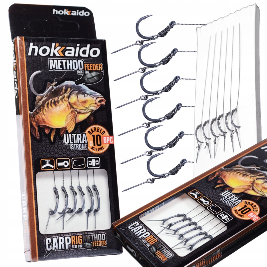 Hokkaido Leader method feederi rakenduste komplekt nõelaga, konks nr 10, 10 cm W25009-10 – 2 pakki / 12 rakendust