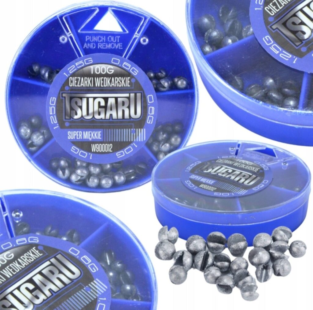 TSUGARU tina- ehk pliikuulide komplekt 100 g, 3 kaalu W900012 – 4 karpi / 400 g