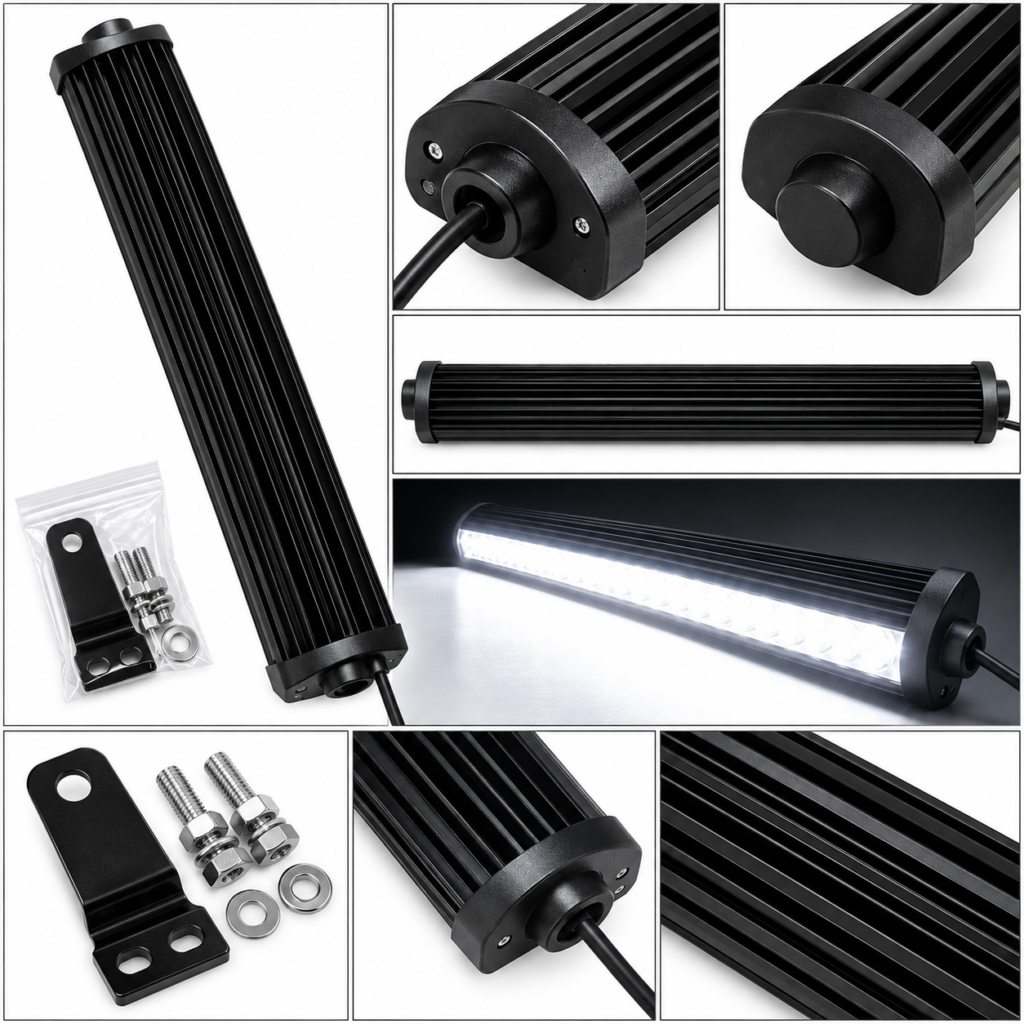 700W 55cm alumiiniumist LED auto valgusriba Y1721 – maastiku- ja töövalgusti
