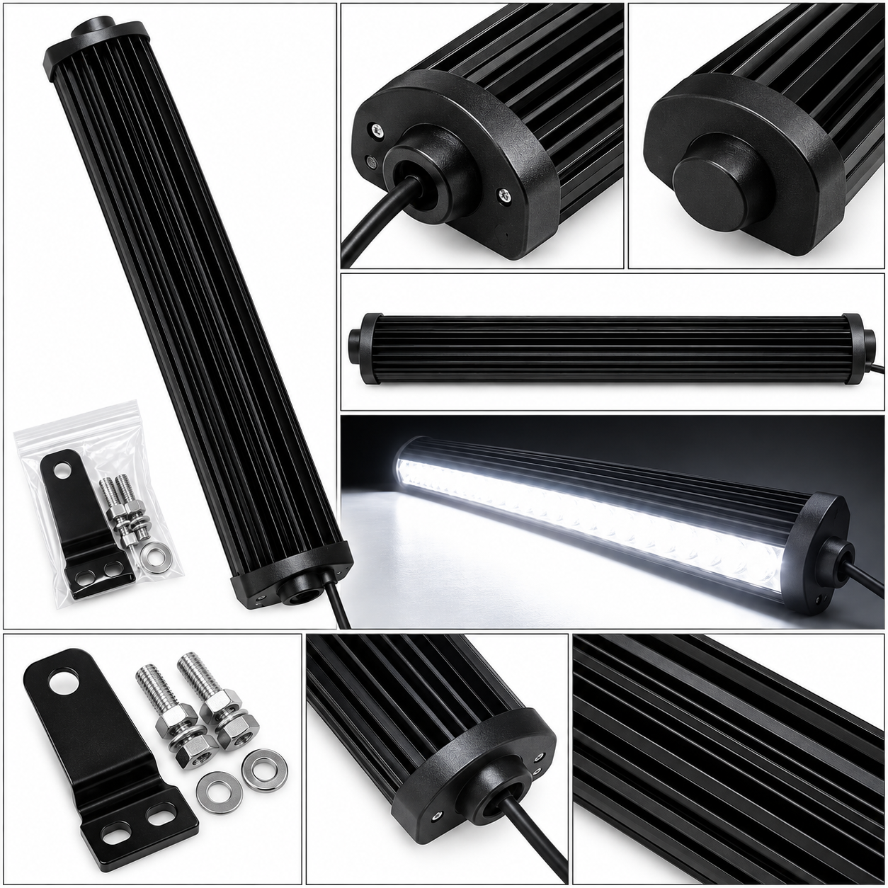 700W 55cm alumiiniumist LED auto valgusriba Y1721 – maastiku- ja töövalgusti