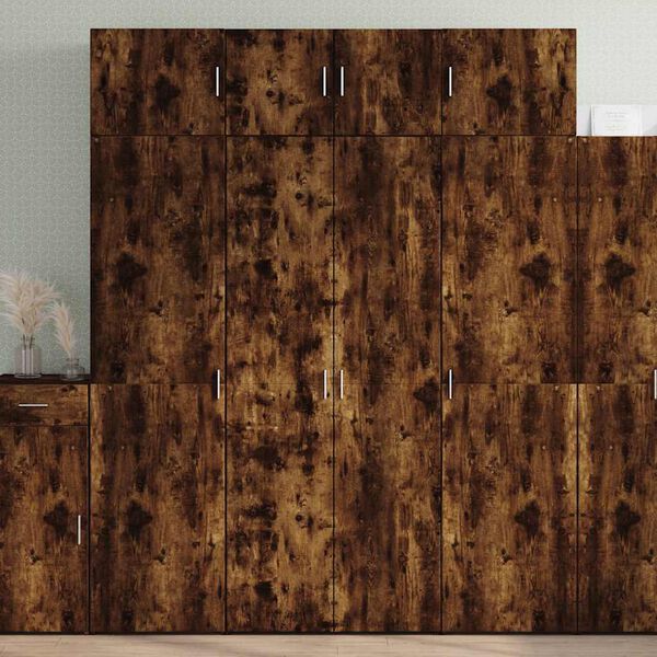 Hoiukapp, suitsutatud tamm, 80 × 42,5 × 225 cm tehispuit