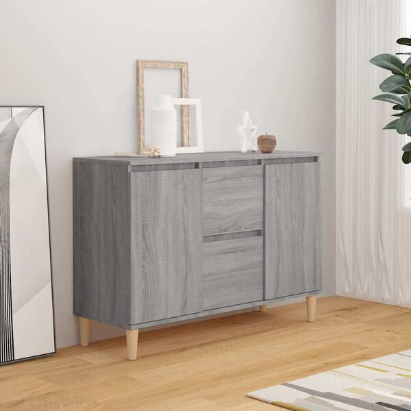 Puhvetkapp, hall Sonoma tamm, 101 × 35 × 70 cm, tehispuit