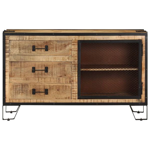 Puhvetkapp, 100 × 31 × 60 cm, töötlemata mangopuit