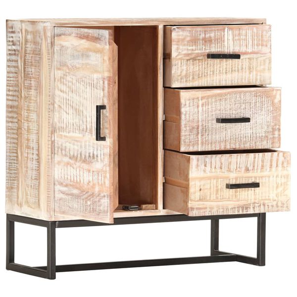 Puhvetkapp, valge, 73 × 30 × 75 cm, akaatsia