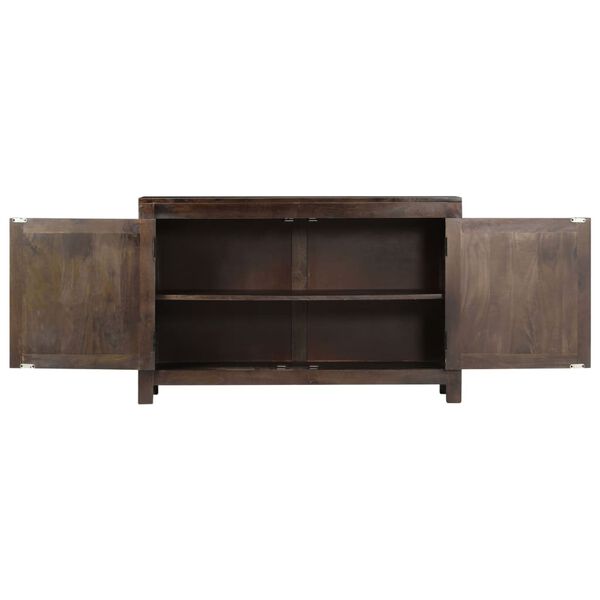 Puhvetkapp, nikerdustega disain, 110 × 35 × 70 cm, mangopuit