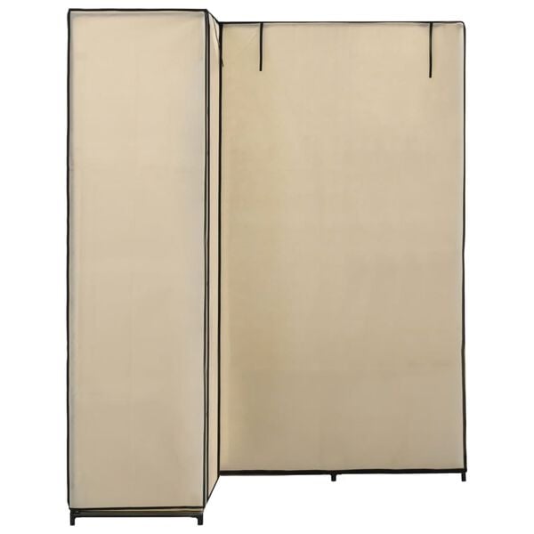 Nurgakapp, kreemjasvalge, 130 × 87 × 169 cm