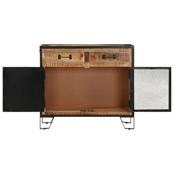 Puhvetkapp 80 × 31 × 71 cm toekast töötlemata mangopuidust
