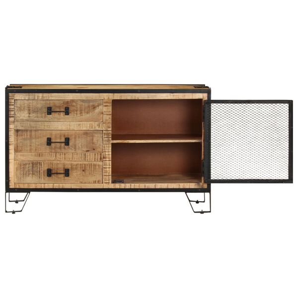 Puhvetkapp, 100 × 31 × 60 cm, töötlemata mangopuit