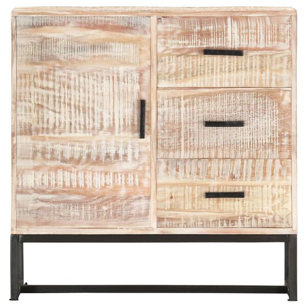 Puhvetkapp, valge, 73 × 30 × 75 cm, akaatsia