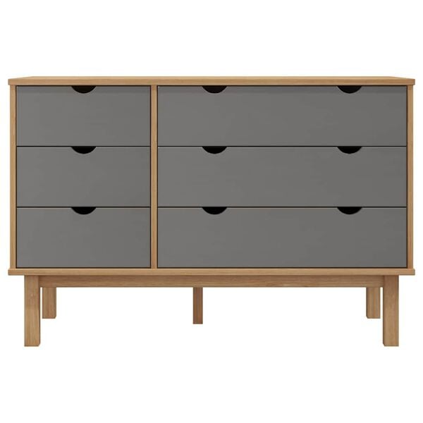 Öökapp "OTTA", pruun ja hall, 111 × 43 × 73,5 cm, männipuit