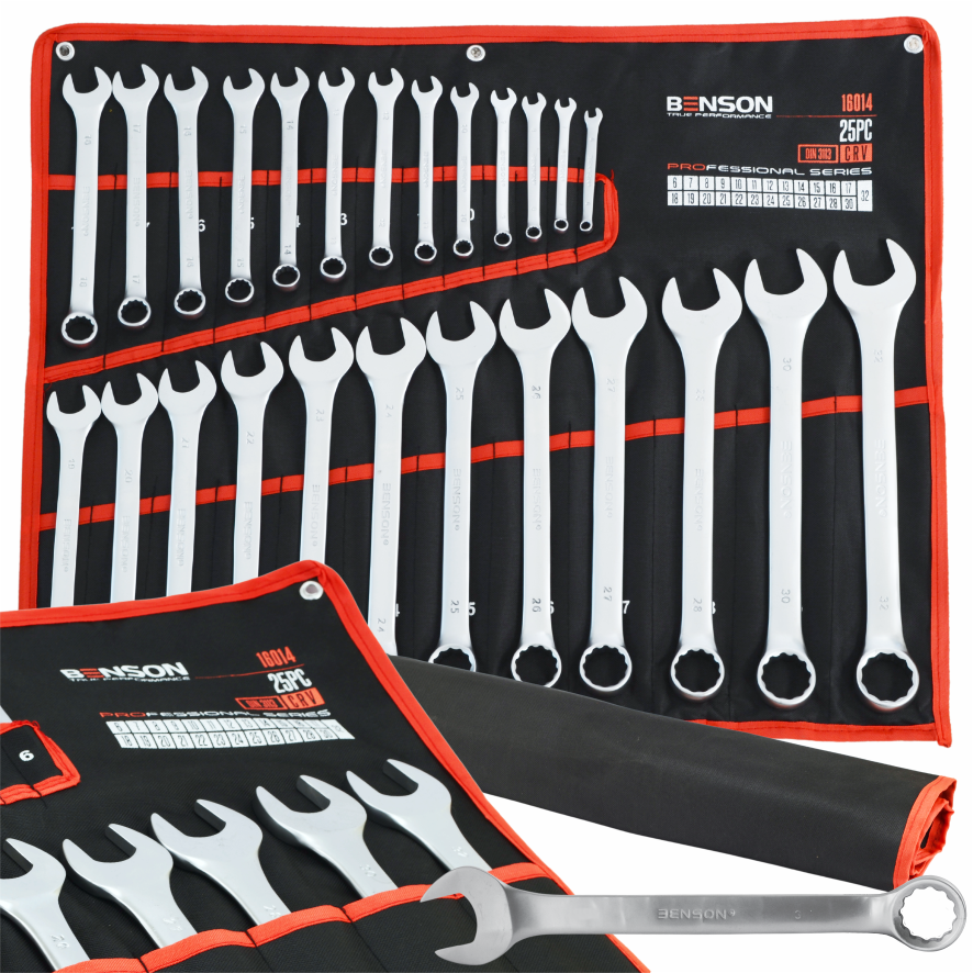 Benson by Black kombineeritud mutrivõtmete komplekt 6–32 mm, 25 tk 16014