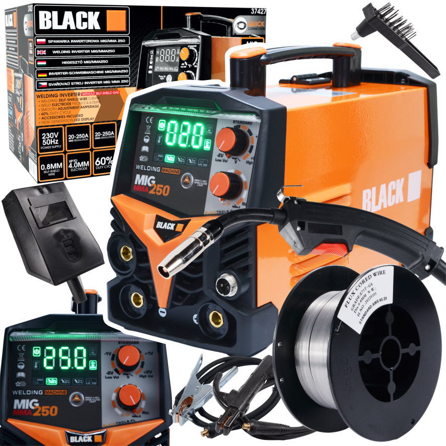 BLACKTOOLS MIG/MMA 250 MIG/MAG/MMA/FCAW keevitusaparaat 250 A 37427