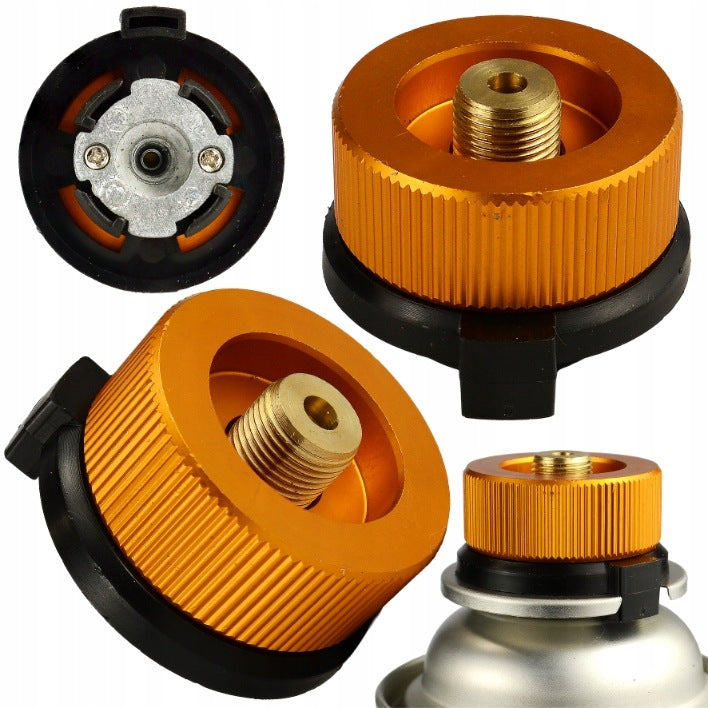 BLACK 7/16-tollise keermega kiirühendusega gaasikasseti adapter 39014