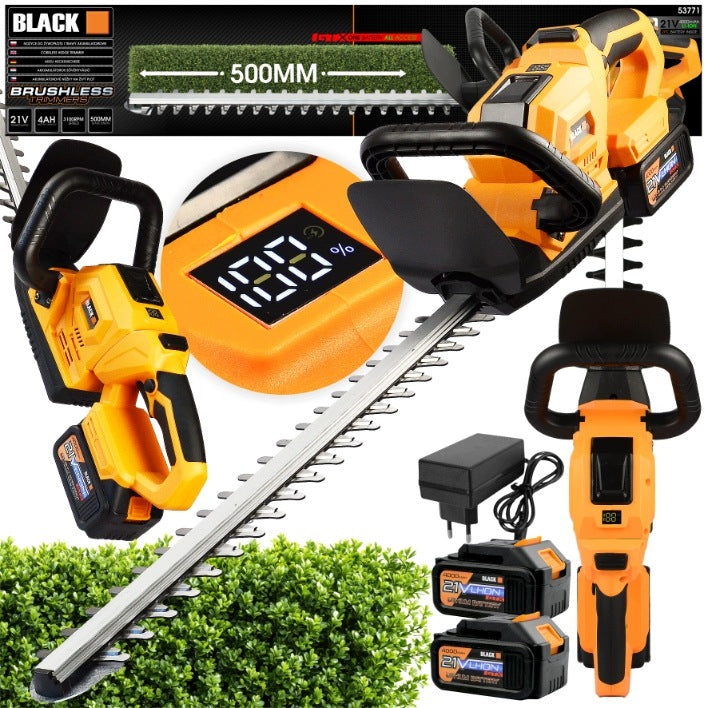 BLACK 21 V harjavaba akuhekilõikur 500 mm, 2 × 4,0 Ah 53771