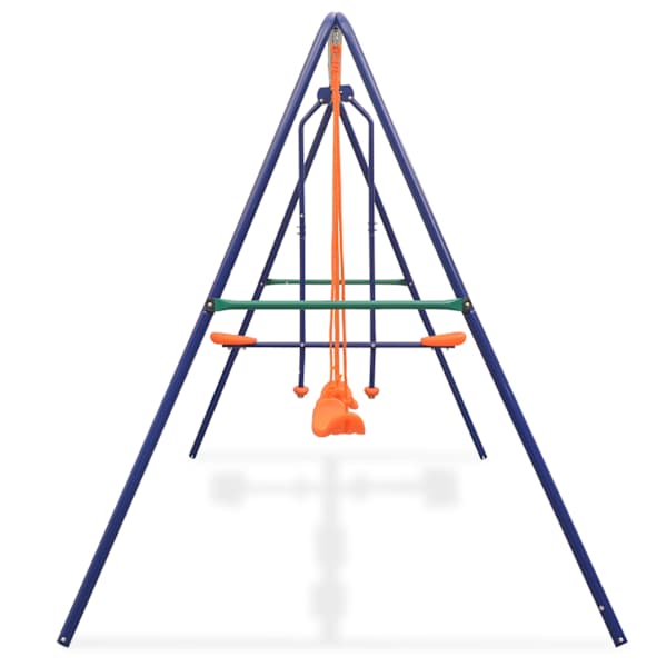 Kiigekomplekt 4 istmega, oranž, 324 × 155 × 182 cm – mudel 91358