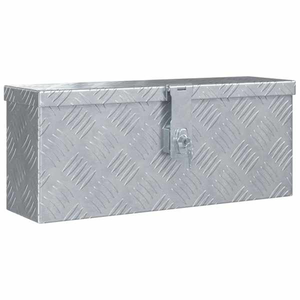 Alumiiniumist kast 48,5 × 14 × 20 cm, hõbedane