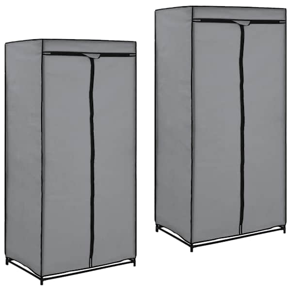 Riidekapid 2 tk, hall, 75 × 50 × 160 cm