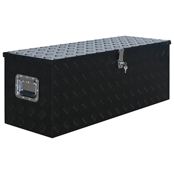 Alumiiniumist kast 1085 × 370 × 400 mm, must