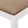 5-osaline söögitoa komplekt, MDF, valge