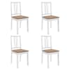 5-osaline söögitoa komplekt, MDF, valge