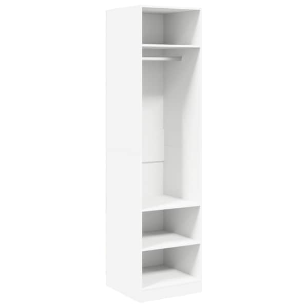 Garderoob valge 50 × 50 × 200 cm tehispuit