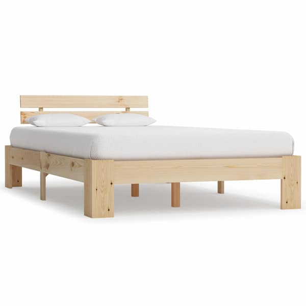 Voodiraam, naturaalne, 120 × 200 cm — mudel 283162