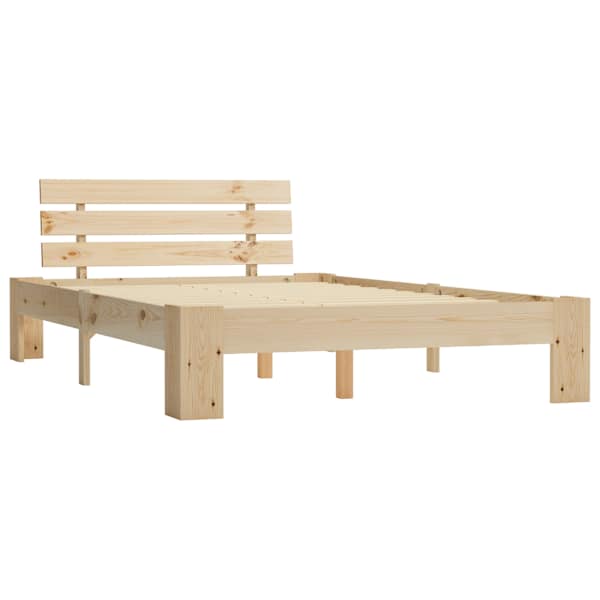 Voodiraam, naturaalne, 120 × 200 cm — mudel 283162