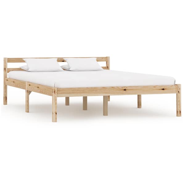 Voodiraam, naturaalne, 140 × 200 cm — mudel 283193